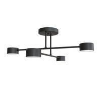 Emibig Halo lámpara de techo 4x10 W negro 1355/4