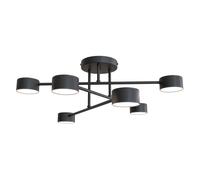 Emibig Halo lámpara de techo 6x10 W negro 1355/6
