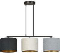 Emibig Hilde lámpara colgante 1x15 W blanco-negro-oro-gris/gris ceniza 1055/3