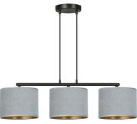Emibig Hilde lámpara colgante 3x15 W negro-oro-gris/gris ceniza 1050/3