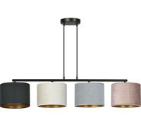 Emibig Hilde lámpara colgante 4x15 W blanco-negro-rosa-oro-gris/gris ceniza 1055/4