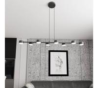 EMIBIG LIGHTING Downlight Megara, longitud 100 cm, metal, 8 luces.