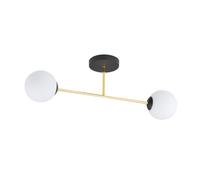 Emibig Magnum lámpara de techo 2x10 W negro-oro 1233/2