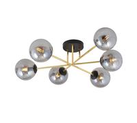 Emibig Magnum lámpara de techo 6x W negro-oro 1269/6