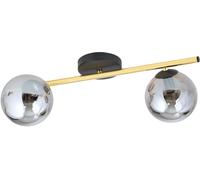 Emibig Splendi lámpara de techo 2x10 W negro-oro-grafito 1246/2