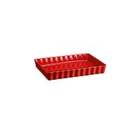 EMILE HENRY Molde para tarta rectangular 24x34cm Rojo oscuro rojo oscuro