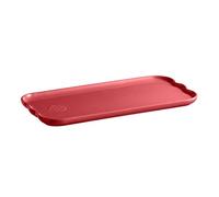 Emile Henry - Plato para hornear rectangular, cerámica, 31,5 x 15 cm, color rosa