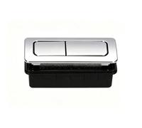 Eminchu Botón de Descarga Doble Universal para Inodoro, de Descarga | Práctica estructura de doble varilla, Cubierta plateada resistente a la corrosión, Se adapta a varios tamaños de tanque,