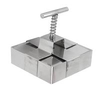 Eminchu Cortador de Arcilla de Acero Inoxidable con émbolo con Resorte para Cortar con Precisión Pasteles y Postres, Herramienta de Calidad Alimentaria para Panaderos Domésticos (Talla grande)