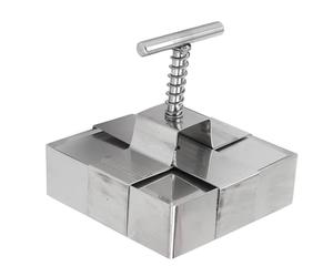 Eminchu Cortador de Arcilla de Acero Inoxidable con émbolo con Resorte para Cortar con Precisión Pasteles y Postres, Herramienta de Calidad Alimentaria para Panaderos Domésticos (Talla grande)