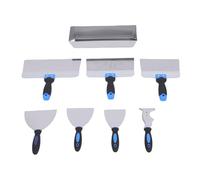 Eminchu Herramientas para Paneles de Yeso, Juego de 8 Cuchillos para Paneles de Yeso, Cortador de Acero Inoxidable, Cortadores de Cinta de Masilla de Agarre Ergonómico con Extremo de Martillo, Kit de