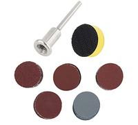 Eminchu Juego de Accesorios para Lijadora Eléctrica, Herramientas de Pulido Duraderas para Metal y Madera con 52 Discos de Lijado, Almohadilla de Pulido de 1 Pulgada y