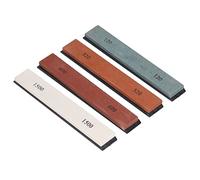 Eminchu Juego de Piedra para Afilar Cuchillos, Afilador de Cuchillas Duradero para Herramientas de Cocina y Jardinería, Corindón Blanco, Grano 120, 320, 600, 1500, 4 Uds.
