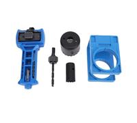 Eminchu Kit de Instalación de Cerradura de Puerta, Kit de Instalación de Perilla de Puerta de Sierra Perforadora de Cerradura de de Acero Al Carbono de 1-3/8 pulg. - 1-3/4 pulg., Ayuda a Quitar