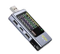 Eminchu Multímetro de Alimentación USB Bluetooth con Pantalla HD para Medición Precisa de Corriente de Voltaje Adecuado para Técnicos Pantalla de 2,0 Pulgadas