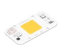 Eminchu Panel de Lámpara de Luz Blanca Cálida de Espectro Completo con Chip COB LED de 220V para Iluminación Interior DIY 25x25mm (Luz cálida 50W)