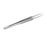 Eminchu Pinzas de Reparación de Soldadura, Punta Fina de Acero Inoxidable para Mantenimiento de Placa Base Electrónica, 1x Pinzas (Derecho)