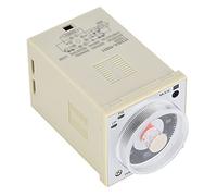 Eminchu Temporizador Multifuncional de Alta Precisión para Equipos Eléctricos, relé de Tiempo de 1,2s a 300h, 220VAC, 24VDC/AC (220VAC)