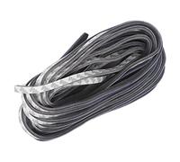 Eminchu Tira de Sellado Autoadhesiva Gris, Burlete Adhesivo Fuerte para Insonorización y Protección contra el Polvo para Ventanas y Puertas, 1 X 16 Pies (9x5mm)