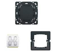 Emisor de pared para sistema domótico Busch-Jaeger, modelo 62721U-WL, de 2/4 vías, inalámbrico, sin batería, para controlar luces y persianas, 1 unidad.
