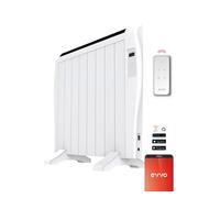 Emisor térmico evvo c8 blanco v2, 1.200w, 8 elementos, wifi, control remoto, temporizador
