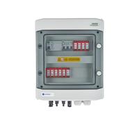 EMITER EM-1102_DCAC Rozdzielnica DCAC, IP65, SPD DC Dehn 1000V tipo 2, 2 x cadena PV, 2 x MPPT, SPD AC Dehn tipo 2, 10A 3-F, RCD tipo A 40A/300mA
