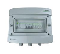 EMITER EM-307N_AC Tablero de distribución AC, IP65, SPD AC Noark tipo 1+2, interruptor de sobrecorriente 20A 3-F, RCD tipo A 40A/300mA