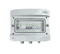 EMITER EM-909N_AC Tablero de distribución AC, IP65, SPD AC Noark tipo 1+2, interruptor de sobrecorriente 40A 3-F, RCD tipo A 63A/300mA