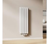 EMKE Radiador de Agua Caliente Blanco 900 x 304 mm,Panel Doble | 559W para 6 m², para Baño, Dormitorio o Salón, Montaje en Pared, sin Válvula