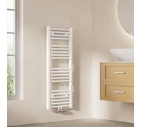 EMKE Radiador de baño, 100 x 40 cm, toallero de conexión Central, radiador de baño, toallero, Toallas, radiador, Toalla, radiador, baño, Toalla, Color Blanco, 356 W