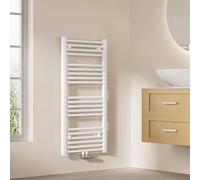 EMKE Radiador de baño, 100 x 50 cm, toallero, conexión Central, radiador de baño, toallero, Toallas, radiador, Toalla, radiador, baño, Toalla, Color Blanco, 427 W