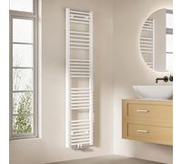 EMKE Radiador de baño, 160 x 40 cm, toallero de conexión Central, radiador de baño, toallero, Toallas, radiador, Toallas, radiador, baño, toallero, Color Blanco, 547 W