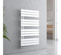 EMKE Radiador de baño plano 1041x600 mm blanco, calientatoallas para secador de toallas de baño, panel toallero conexión lateral para agua 639W
