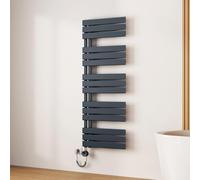 EMKE Radiador Toallero Eléctrico con WiFi Termostato 132x50 cm, Antracita | Toallero Eléctrico de Bajo Consumo, Resistencia Calefactora con Temporizador,Calienta Toallas,Secatoallas,800W