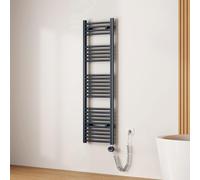 EMKE Secatoallas Eléctrico con WiFi Termostato,140 x 40 cm, Antracita | Radiador Toallero Eléctrico para Baño, 500 vatios,Toallero Electrico Baño
