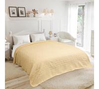 Emma Barclay Aran - Juego de Colcha (Crema, Doble)