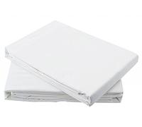Emma Barclay Egy.Cotton T200 - Sábana Bajera para Cama King Size, Color Blanco, algodón