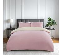 Emma Barclay Lyla - Juego de edredón Reversible para Cama de Matrimonio, Color Crema/Rosa Rubor