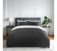 Emma Barclay Lyla - Juego de Funda nórdica Reversible para Cama de Matrimonio, Color Negro y Blanco