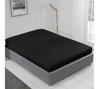 Emma Barclay Lyla - Sábana Bajera Ajustable para Cama Individual, Color Negro