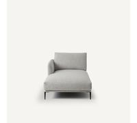 EMMANUEL GALLINA X AM.PM Chaise longue de tejido de rizo jaspeado Oscar, diseño de Emmanuel Gallina. Color beige grisáceo