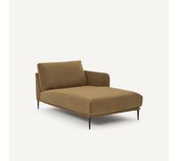 EMMANUEL GALLINA X AM.PM Chaise longue en terciopelo de lino, OSCAR. Color Verde ámbar