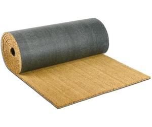 emmevi Felpudo de coco natural al metro, varios anchos, 120 x 100 x 80 cm, a medida, antideslizante, ancho 80 cm