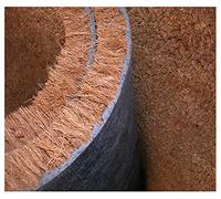 emmevi Felpudo de coco natural antideslizante robusto para exterior de la puerta de entrada de coco a medida 80 x 100 cm