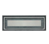 emmevi Felpudo de entrada antideslizante para ahorrar escalón, 25 x 70 cm, alfombra de goma, modelo Salvavagradino, color gris