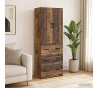 Emmtore Juego de armarios 2 uds. 66 x 34,5 x 87 cm Madera de ingeniería Madera Envejecida