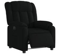Emmtore Sillón Reclinable Eléctrico, Silla con Respaldo Reposabrazos, Sillón Orejero Ajustable, Asiento para Personas Mayores, Tela Negro
