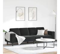 Emmtore Sofá de Sala Negro 250 x 77 x 76 cm