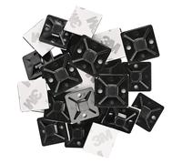 EMOS - 25 unidades de sujetacables autoadhesivos, 2 x 2 cm - Soporte 3M para bridas - Plástico ABS, alta resistencia, resistente al frío y al calor -40 °C - 80 °C, protección UV - para exteriores