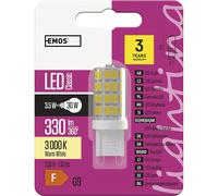 EMOS Bombilla LED Classic JC G9, 3.5W, Blanco Cálido